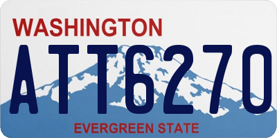 WA license plate ATT6270