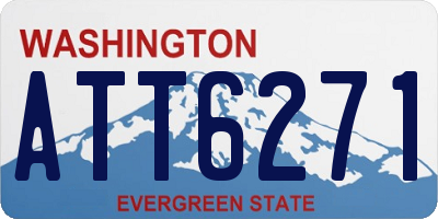 WA license plate ATT6271