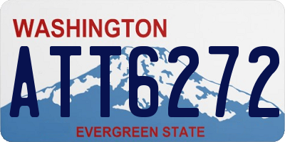 WA license plate ATT6272