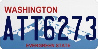 WA license plate ATT6273