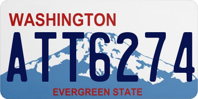 WA license plate ATT6274