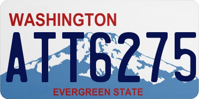 WA license plate ATT6275