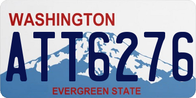 WA license plate ATT6276