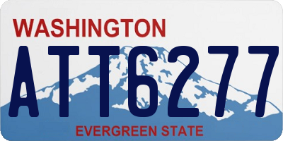 WA license plate ATT6277