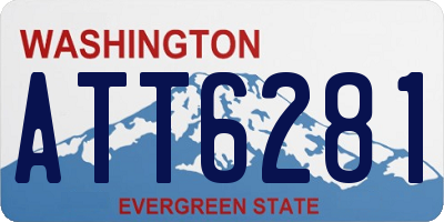 WA license plate ATT6281
