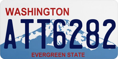 WA license plate ATT6282