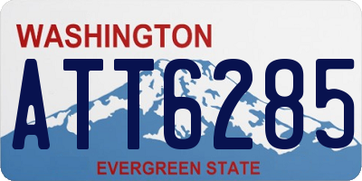 WA license plate ATT6285
