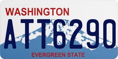 WA license plate ATT6290