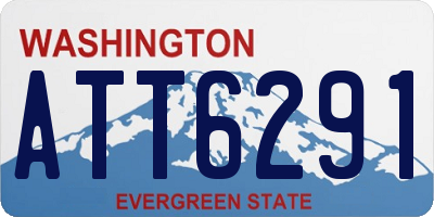 WA license plate ATT6291