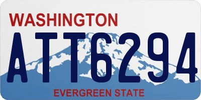 WA license plate ATT6294