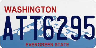 WA license plate ATT6295