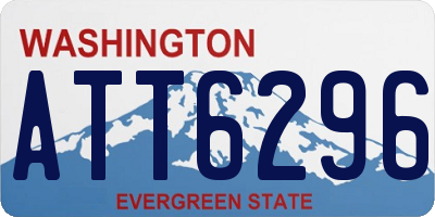 WA license plate ATT6296