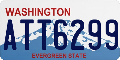 WA license plate ATT6299