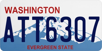 WA license plate ATT6307