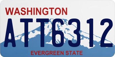 WA license plate ATT6312