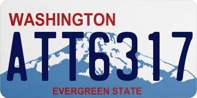 WA license plate ATT6317