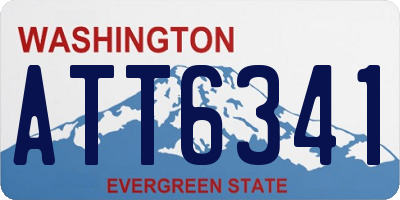 WA license plate ATT6341