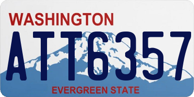 WA license plate ATT6357