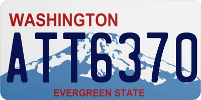 WA license plate ATT6370