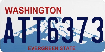 WA license plate ATT6373