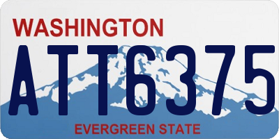 WA license plate ATT6375