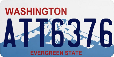 WA license plate ATT6376