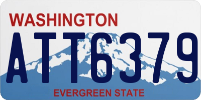 WA license plate ATT6379