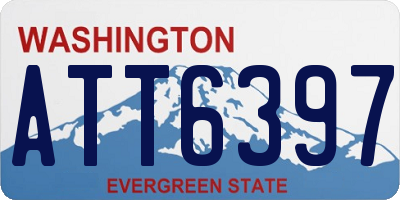 WA license plate ATT6397
