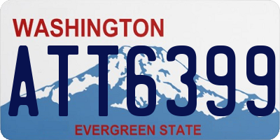 WA license plate ATT6399