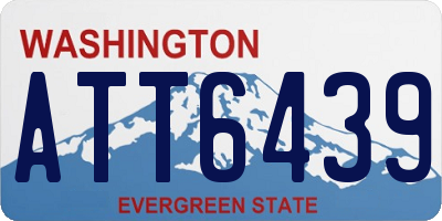 WA license plate ATT6439