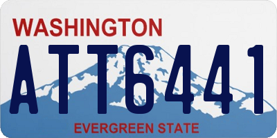 WA license plate ATT6441