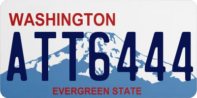 WA license plate ATT6444