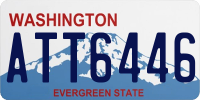 WA license plate ATT6446