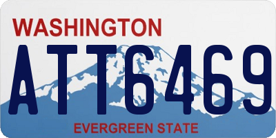 WA license plate ATT6469