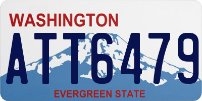 WA license plate ATT6479