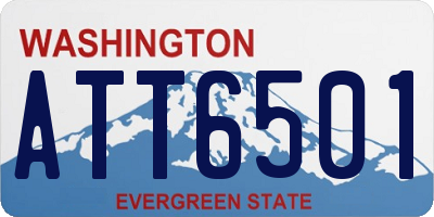 WA license plate ATT6501
