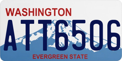 WA license plate ATT6506