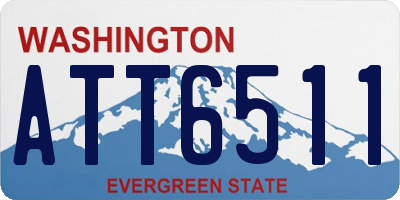 WA license plate ATT6511