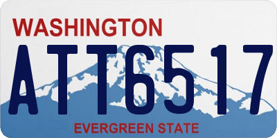 WA license plate ATT6517