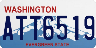 WA license plate ATT6519