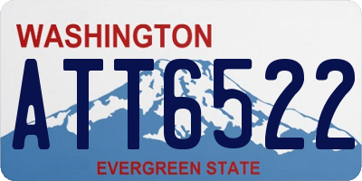 WA license plate ATT6522