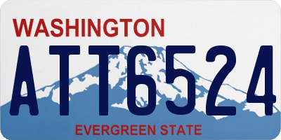 WA license plate ATT6524