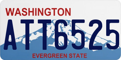 WA license plate ATT6525