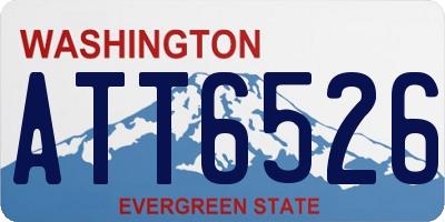 WA license plate ATT6526