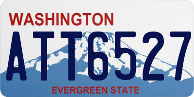 WA license plate ATT6527