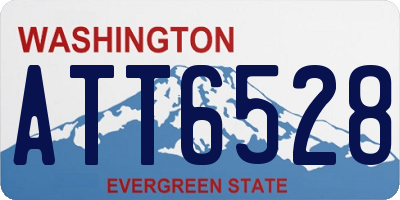 WA license plate ATT6528
