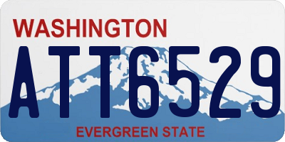 WA license plate ATT6529
