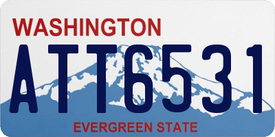 WA license plate ATT6531