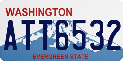 WA license plate ATT6532