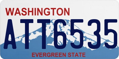 WA license plate ATT6535